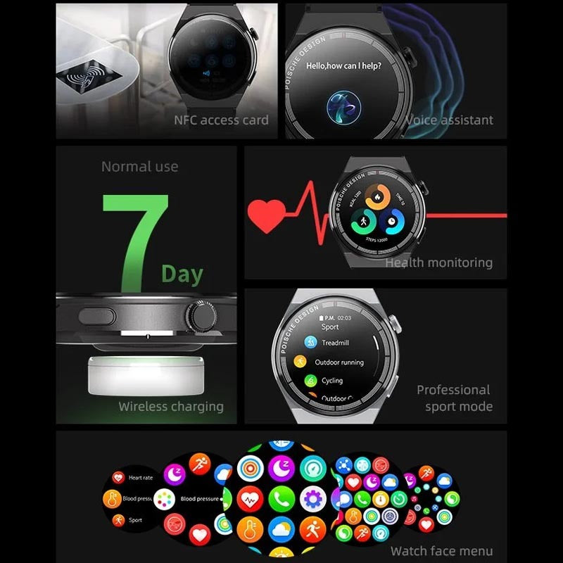 Smart Watch GT3 LT11 – Bluetooth Calling, Fitness Tracker